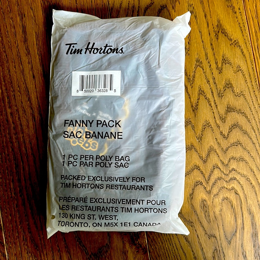 Tim Hortons Bieber Fanny Pack BNWT